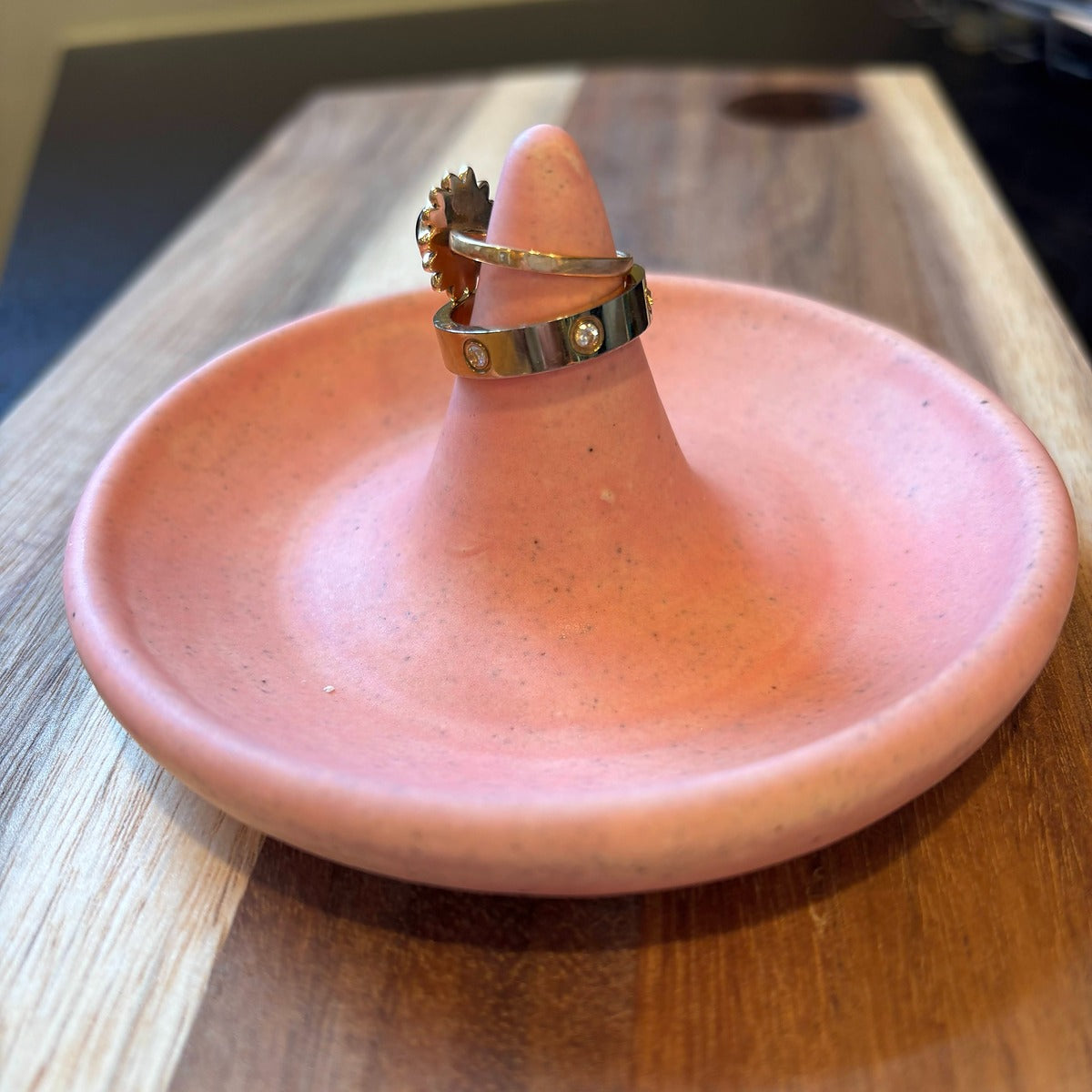 Blush Pink Ceramic Ring Holder
