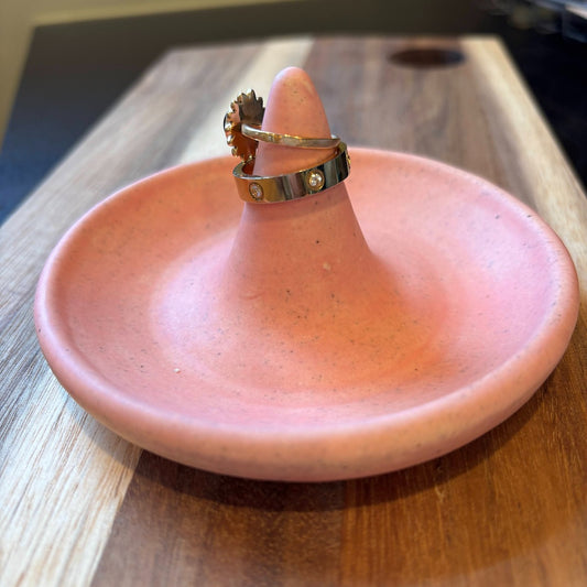 Blush Pink Ceramic Ring Holder