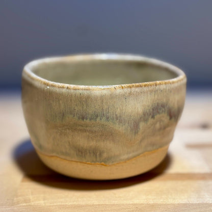 Soft Sage and Cream Ceramic Bowl