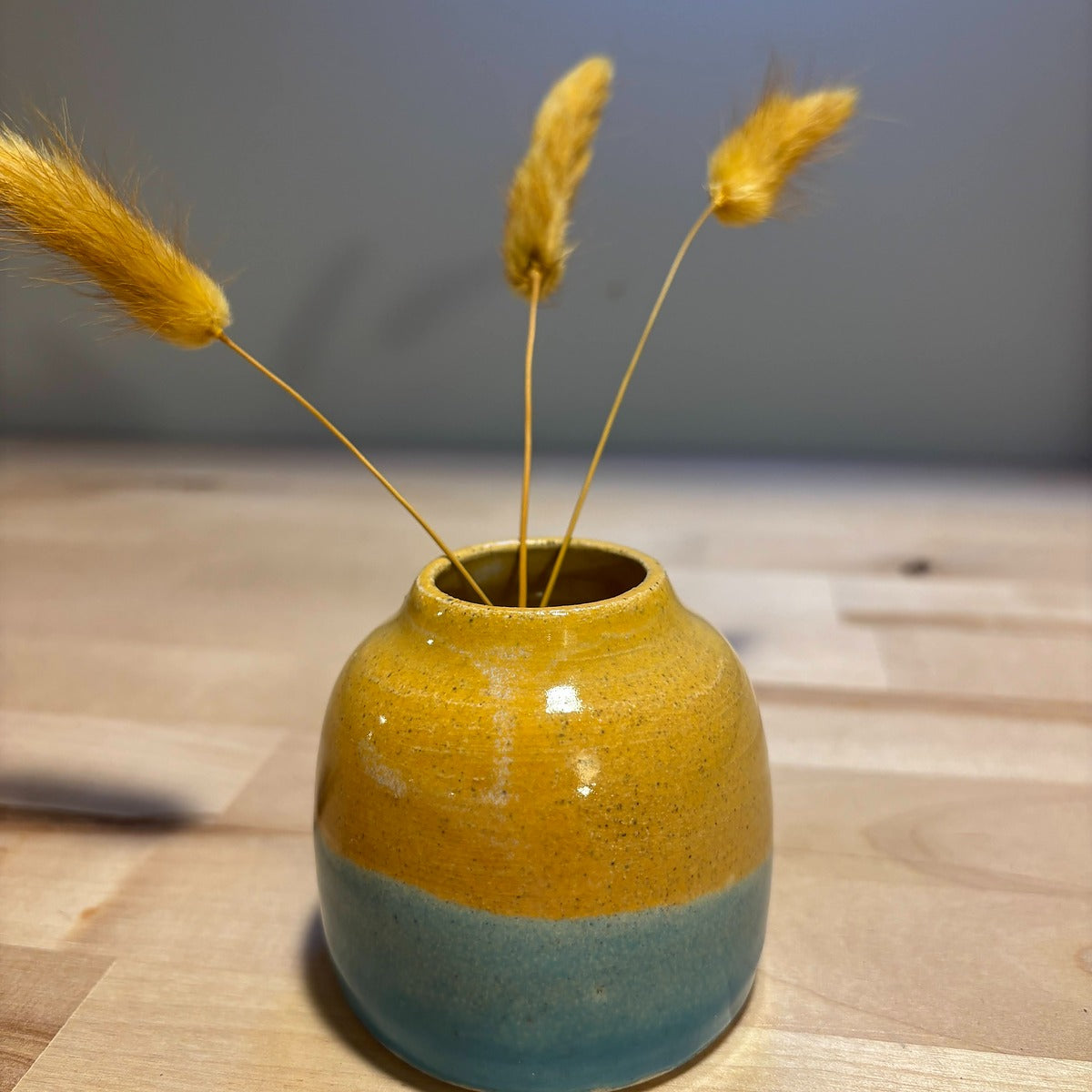 Golden Drift Bud Vase