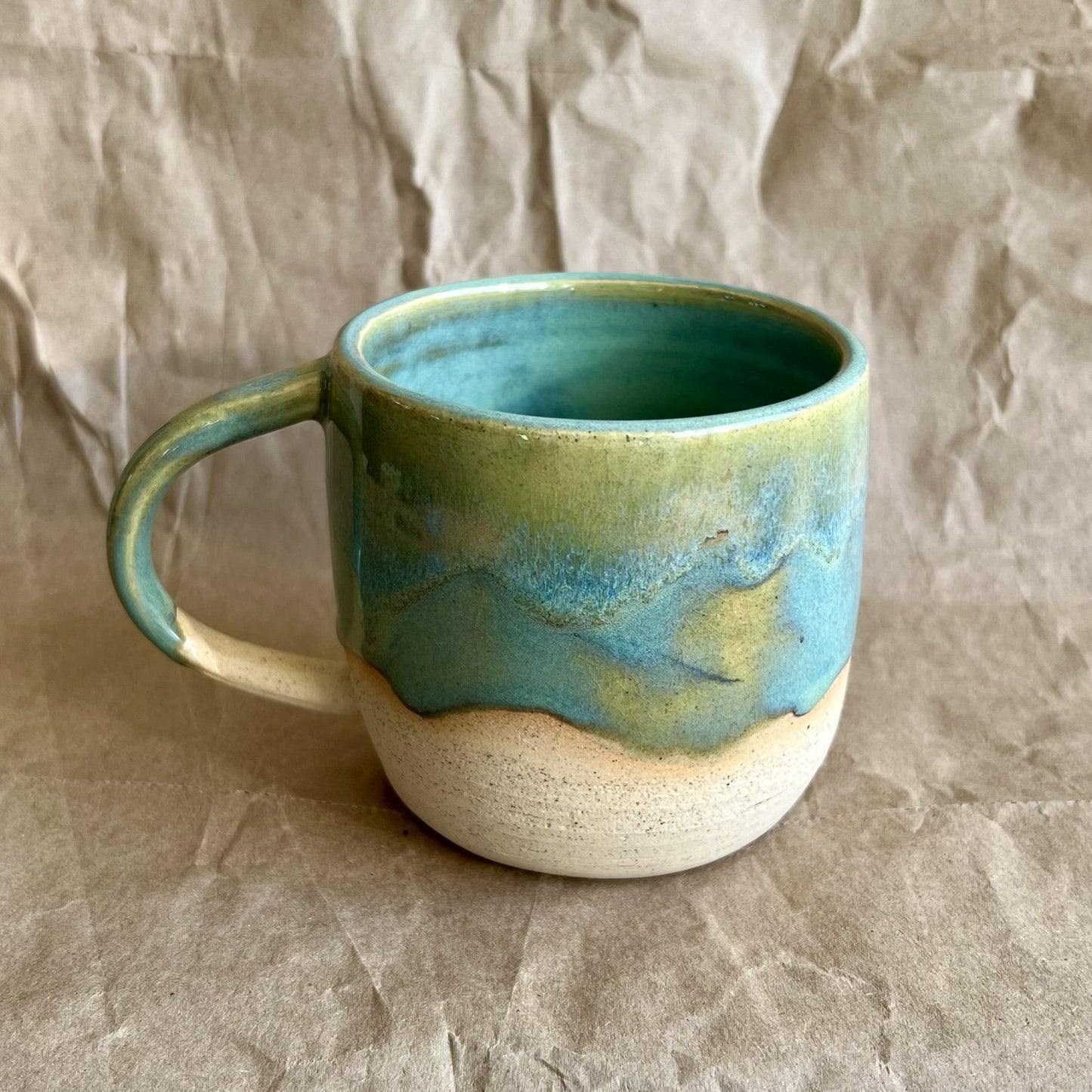 Turquoise Reactive Glaze Mug