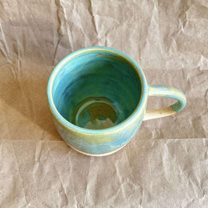 Turquoise Reactive Glaze Mug