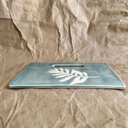 Cheese Board with Palm Leaf