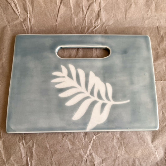 Cheese Board with Palm Leaf